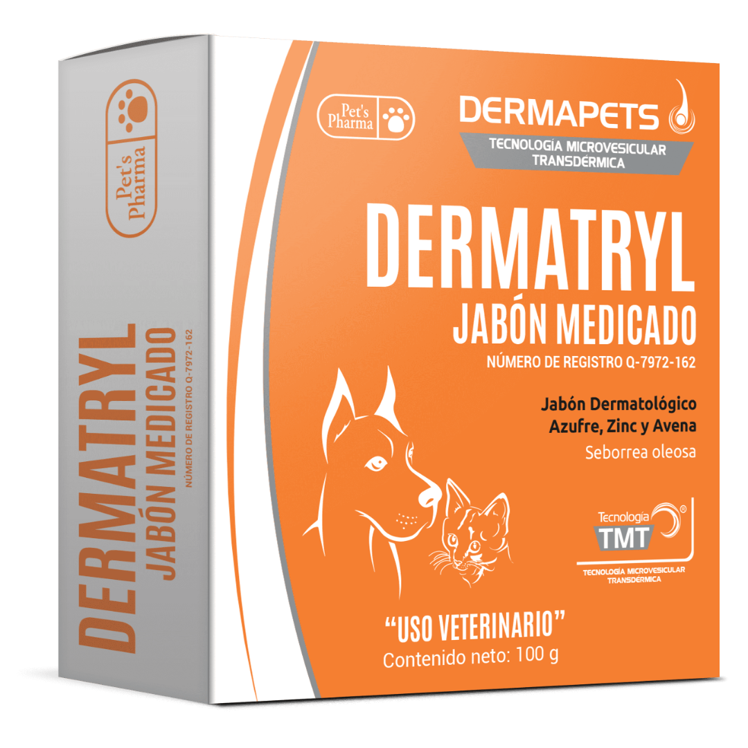 Dermatryl Medicado Jabón Dermatológico 100Gr - Pet's Pharma Dermatryl Medicado Jabón Dermatológico 100Gr - Pet's Pharma
